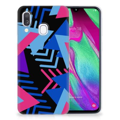 Samsung Galaxy A40 | TPU Hoesje | Funky Triangle