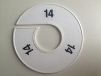 Maatring 11cm wit/zwart 14