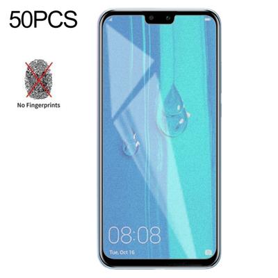 50 stuks non-Full matte Frosted gehard glas film voor Huawei Y9 (2019)/geniet van 9 plus geen retail pakket