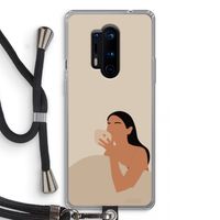 Fresh coffee: OnePlus 8 Pro Transparant Hoesje met koord