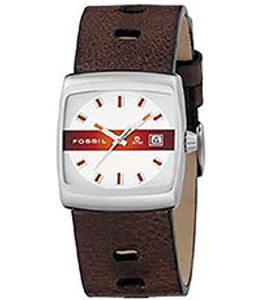 Horlogeband Fossil JR8252 Leder Bruin 26mm