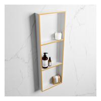 Wandnis Solid Surface Easy | In- en opbouw | 30x90x8 cm | 3 vakken | Ocher/Talc Wandnis Solid Surface Easy | In- en opbouw | 30x90x8 cm | 3 vakken | Ocher/Talc