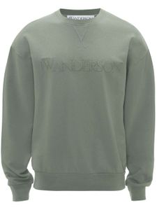 JW Anderson sweat en coton à logo brodé - Vert