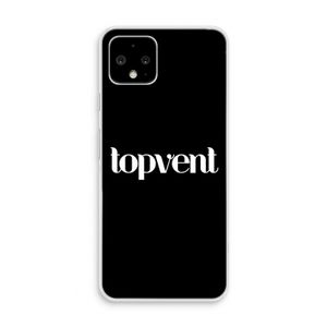 Topvent Zwart: Pixel 4 Transparant Hoesje