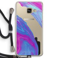 Zweverige regenboog: Samsung Galaxy A3 (2016) Transparant Hoesje met koord
