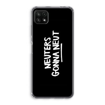 Neuters (zwart): Samsung Galaxy A22 5G Transparant Hoesje