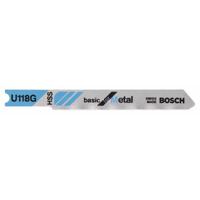 Bosch Accessories 2608631770 Decoupeerzaagblad U 118 G, Basic for Metal 3 stuk(s)