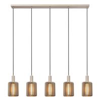 Lucide LAMBRES - Hanglamp - 5xE27 - Taupe