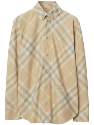Burberry bottines en coton à motif Vintage Check - Tons neutres