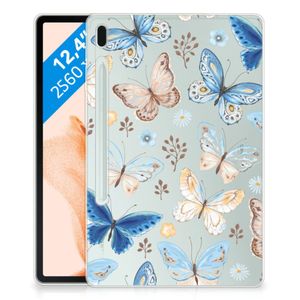 Back Case voor Samsung Galaxy Tab S7FE Vlinder