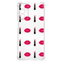 Samsung Galaxy M13 4G | M23 Doorzichtige Silicone Hoesje Lipstick Kiss