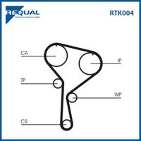 Requal Distributieriem kit RTK004 - thumbnail