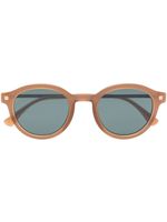 Mykita lunettes de soleil à monture ronde - Marron