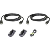 ATEN KVM Aansluitkabel [1x DisplayPort stekker, USB-A 2.0 stekker, Jackplug male 3,5 mm - 1x USB 2.0 bus B, Jackplug male 3,5 mm, DisplayPort stekker] 1.80 m - thumbnail