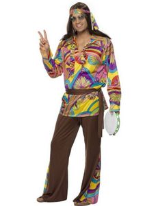 Sixties Hippie kostuum man