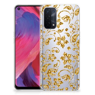 OPPO A93 5G | TPU Case | Gouden Bloemen OPPO A93 5G | TPU Case | Gouden Bloemen