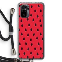 Watermelon: Xiaomi Redmi Note 10 Pro Transparant Hoesje met koord