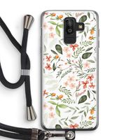 Sweet little flowers: Samsung Galaxy J8 (2018) Transparant Hoesje met koord