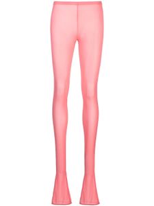 Blumarine leggings à effet de transparence - Rose