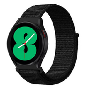 Sport Loop nylon bandje - Zwart - Samsung Galaxy Watch - 46mm / Samsung Gear S3