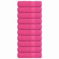 VidaXL Handdoeken frogn 10 st 50x100 cm 360 g/m² roze
