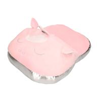 ITEM Eenhoorn voetenwarmer slof roze - zacht pluche - one size - meisjes en dames