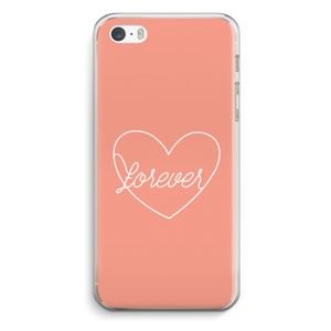 Forever heart: iPhone 5 / 5S / SE Transparant Hoesje