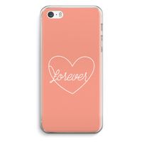 Forever heart: iPhone 5 / 5S / SE Transparant Hoesje