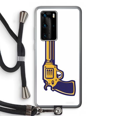 Pew Pew Pew: Huawei P40 Pro Transparant Hoesje met koord