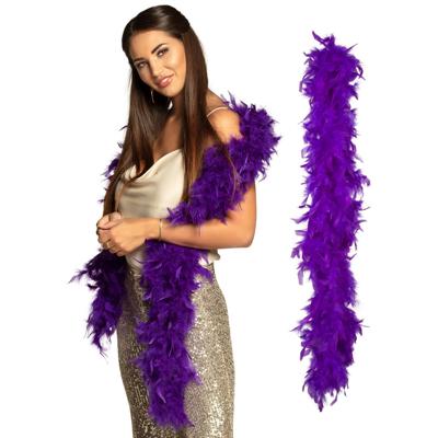 Boa kerstslinger - paars - 180 cm - kerstboomversiering