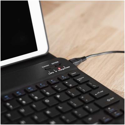AccezzKeyboard Bookcase voor Samsung Galaxy Tab S9 11.0 inch Tablethoesje Zwart
