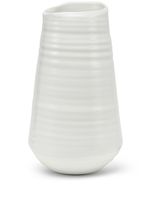 Brunello Cucinelli vase nervuré en céramique - Blanc