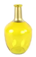 Fles babet glas l18b18h31.5cm amber