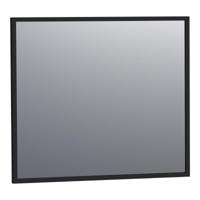 Brauer Onyx Spiegel - 80 cm - Rechthoekig - Zwart Geborsteld Frame