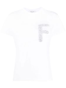 Fabiana Filippi t-shirt à détail de patch - Blanc