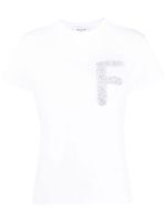 Fabiana Filippi t-shirt à détail de patch - Blanc