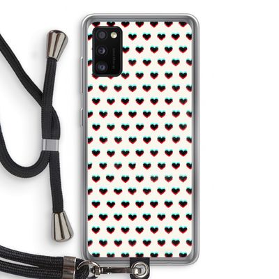 Hartjes: Samsung Galaxy A41 Transparant Hoesje met koord