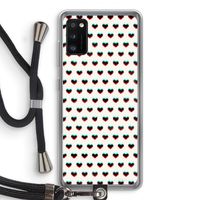 Hartjes: Samsung Galaxy A41 Transparant Hoesje met koord