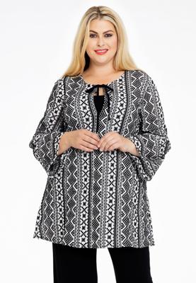 Yoek Tuniek met ruches BATISTE | Wit | Maat 54/56