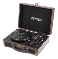 Platenspeler Bluetooth en USB met Ingebouwde Speakers - Fenton RP115B - Retro - Houtlook - thumbnail
