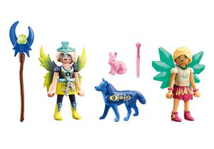 Playmobil Adventures of Ayuma - Crystal en Moon Fairy met totemdieren 71236