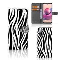Xiaomi Redmi Note 10/10T 5G | Poco M3 Pro | Telefoonhoesje | Met pasjeshouder | Zebra