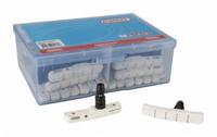 Elvedes Remblokset v-brake 72 mm - wit (25 paar)