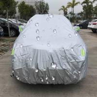 PEVA Anti-Dust Waterproof Sunproof SUV Car Cover with Warning Strips Fits Cars up to 5.1m(199 inch) in Length