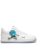 Nike baskets Air Force 1 Flyleather QS - Blanc - thumbnail