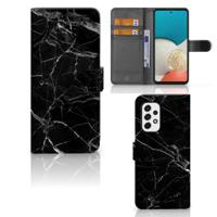 Samsung Galaxy A53 | Bookcase | Marmer Zwart - Origineel Cadeau Vader