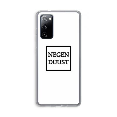 Negenduust vierkant: Samsung Galaxy S20 FE / S20 FE 5G Transparant Hoesje