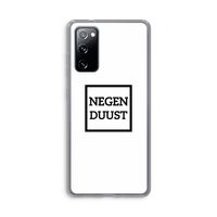 Negenduust vierkant: Samsung Galaxy S20 FE / S20 FE 5G Transparant Hoesje Negenduust vierkant: Samsung Galaxy S20 FE / S20 FE 5G Transparant Hoesje