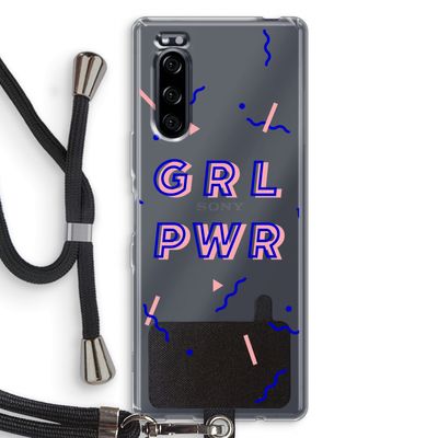 GRL PWR: Sony Xperia 5 Transparant Hoesje met koord