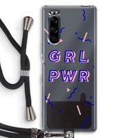 GRL PWR: Sony Xperia 5 Transparant Hoesje met koord